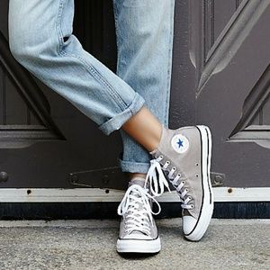converse grey high